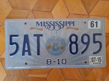 Mississippi  tablica rejestracyjna Usa oryginal