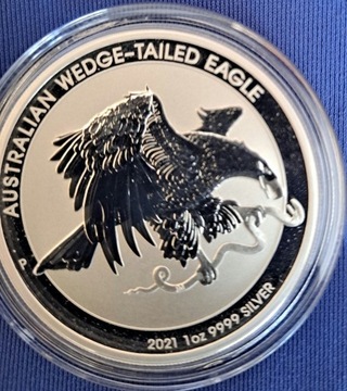 Australijski orzeł 2021r srebrna moneta.