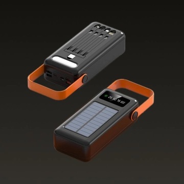 Power bank 30000mAh, ładowarka solarna, przenosny