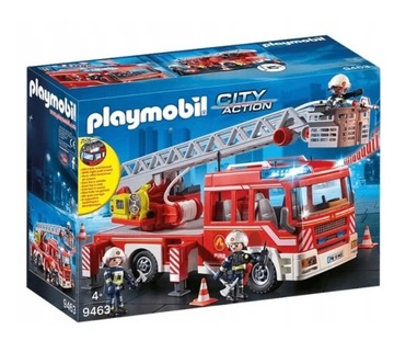 Nowe Playmobil Samochód strażacki z drabiną 9463