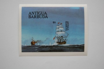 Antigua i Barbuda Mi bl.75** okręty żaglowe /imp/