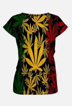 Koszulka Damska Ganja THC Reggae
