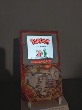 NOWY | Game Boy Color ekran IPS | Obudowa Pokemon