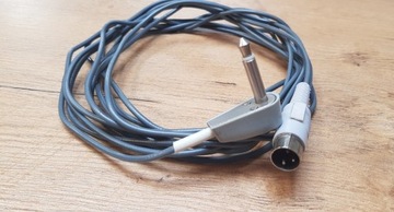 Kabel Przewód mono duży jack 6,3mm - din 3 - 5m