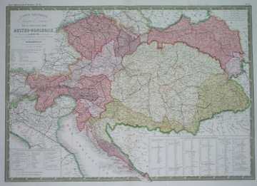 1859 giga ORYGINAŁ mapa GALICJA RZESZÓW KRAKÓW