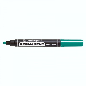 Marker permanentny Centropen 8566 2.5mm zielony 