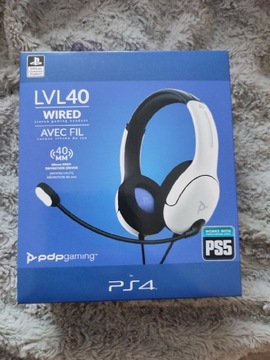 PDP LVL40 Wired Biały PS5