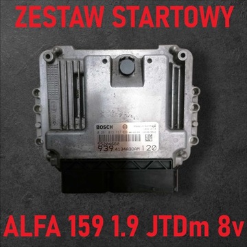 ZESTAW ALFA 159 1.9 8V ECU STEROWNIK KOMPUTER CHIP