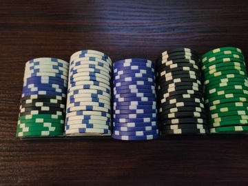 Żetony pokerowe 100szt