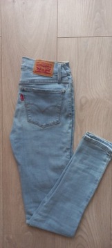 Levi's jeansy Super Skinny 26/30 jasno niebieskie