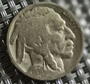 Moneta 5 centów 1936 Indianin Bizon