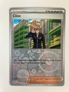 Pokemon TCG Paldean Fates: Clive Reverse 078/091