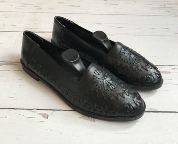 Buty Damskie Charles Lazy Skóra 39 Vintage Nowe !