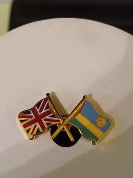 [unikat]Wielka Brytania-Rwanda.Wpinka.ZOBACZ!