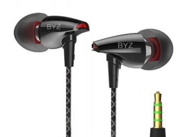 Słuchawki douszne BYZ-K30 ceramiczne Bass Boost