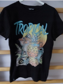 CROPP__T-SHIRT___koszulka __TROPICAL __ XS