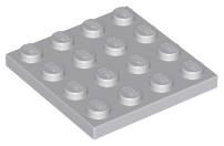 LEGO Plate 4 x 4 Light Bluish Gray 3031