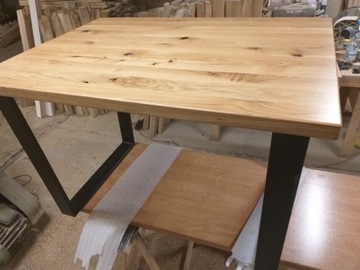 stół dębowy lite drewno dębu 110×80cm