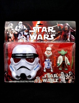 Figurki Star Wars i Maska Biała Wielki Zestaw