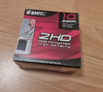 Dyskietki EMTEC 2HD 10 szt zapakowane