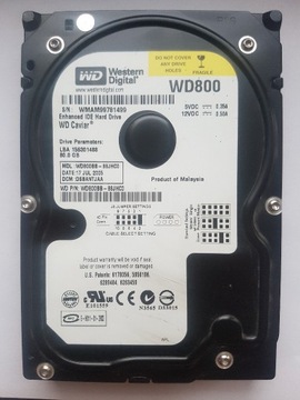 Dysk 3,5'' IDE ATA WDC WD800BB-88JHC0 80 GB Retro