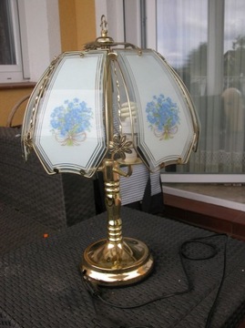  lampa/ lampka z szybkami bukieciki 