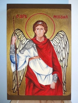 Archanioł Michał - ikona, obraz 20x30 cm