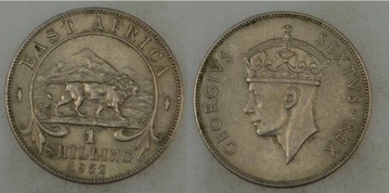 1 Shilling 1952 Brytyjska Wschodnia Afryka