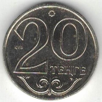 Kazachstan 20 tenge 2000 18,27 mm nr 2