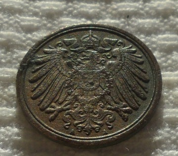 Wilhelm II 1 fenig pfennig 1892 A Berlin Prusy