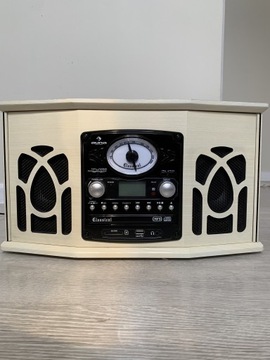 NR-620 Wieża stereo gramofon radio białe retro
