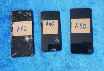 Zestaw 3 telefonów Samsung: A12, A40 i A50