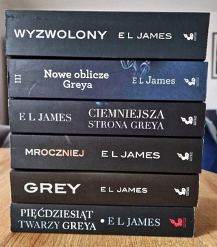 Pięćdziesiąt twarzy Greya E L James (cała seria)