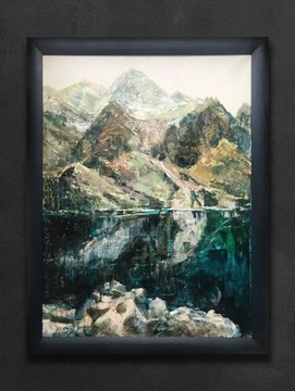 "Morskie Oko" I. Urbańska-Bać obraz olejny 60x80