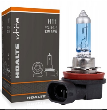 HOALTE H11 WHITE XENON 4200K 12V 55W Z HOMOLOGACJA