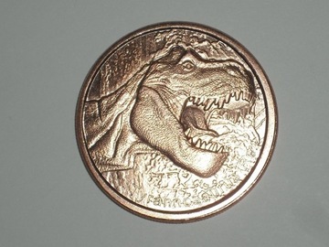 Tyranozaur Rex ,USA-medal miedziany