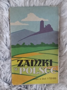 Zamki w Polsce mapa 1974