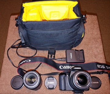 Zestaw Canon EOS 500D + tele i torba