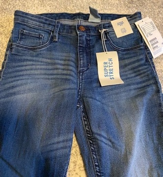 dziewczęce jeansy H&M Super Skinny Fit r. 152