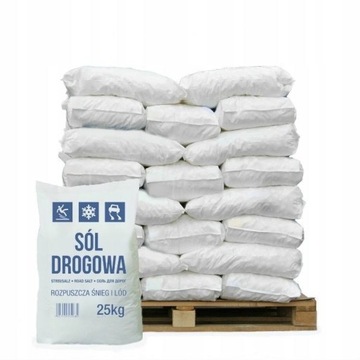 Sól drogowa pakowana worki 25 kg