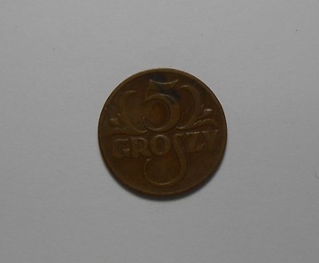 stara moneta 5 groszy 1938