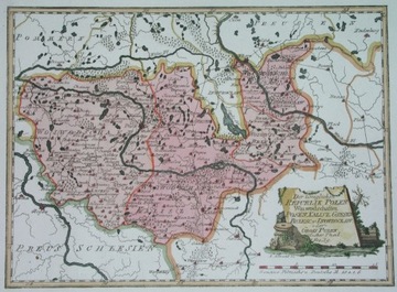 1789 oryginał MAPA WIELKOPOLSKA POZNAŃ INOWROCŁAW