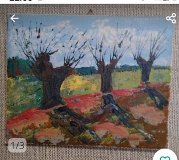 Obraz Olejny Pankowski.   24x30 malowany ręcznie 