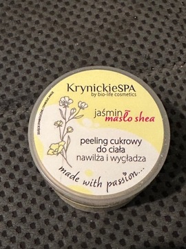 Krynickie Spa Jaśmin Masło Shea peeling do ciała