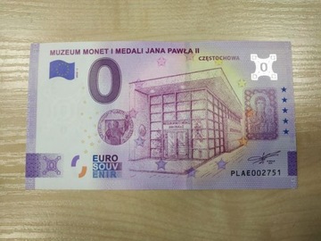0 euro Muzeum Monet i Medali Jana Pawła II