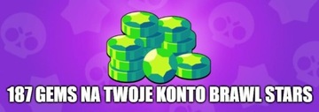 BRAWL STARS 187 GEMÓW/GEMY KLEJNOTY BRAWL STARS