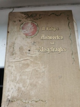 Stara książka niemiecka 