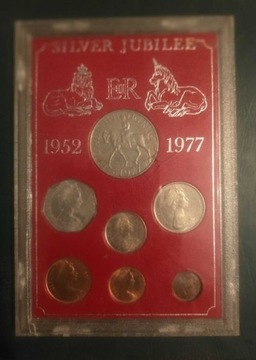 Monety kolekcjonerskie Silver jubilee Elżbieta II