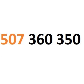 507 360 350 starter orange złoty numer #L 