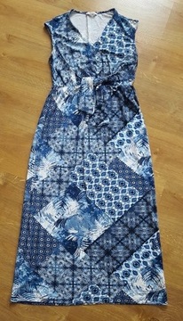 Tu__Dżersejowa maxi sukienka ,,V" Neck__40 